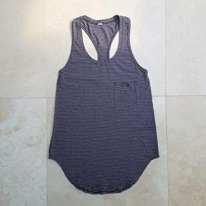 Lululemon Purple Striped Racerback Tank